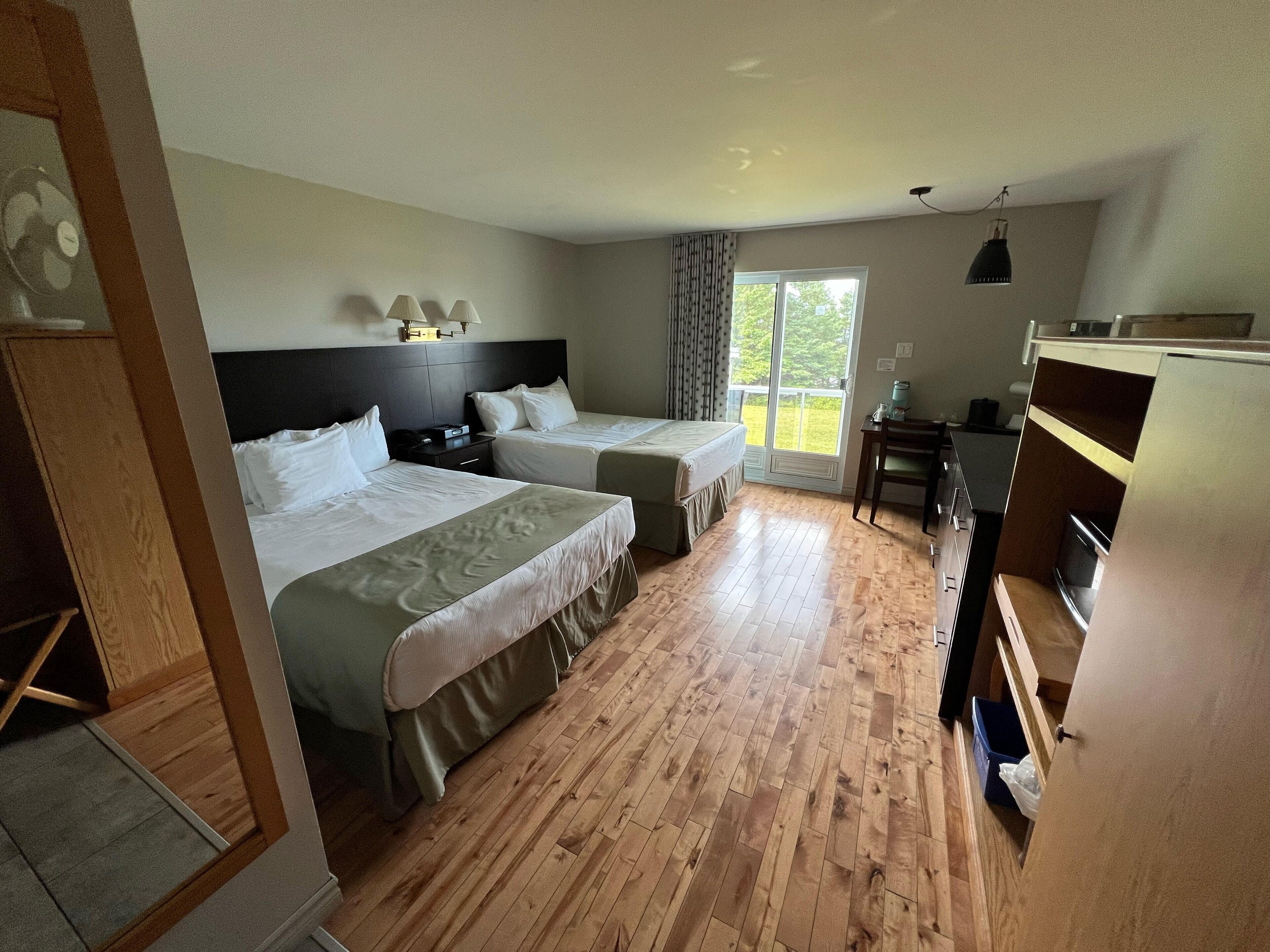 Standard Room, 2 Queen Beds | Desk, iron/ironing board, free WiFi, bed sheets