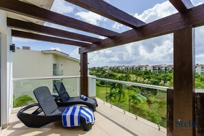 Deluxe-Penthouse, 2 Schlafzimmer, Balkon (Estrella de Mar) | Terrasse/Patio