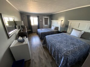Room #6 Standard Room, 2 Double Beds | Iron/ironing board, free rollaway beds, free WiFi, bed sheets