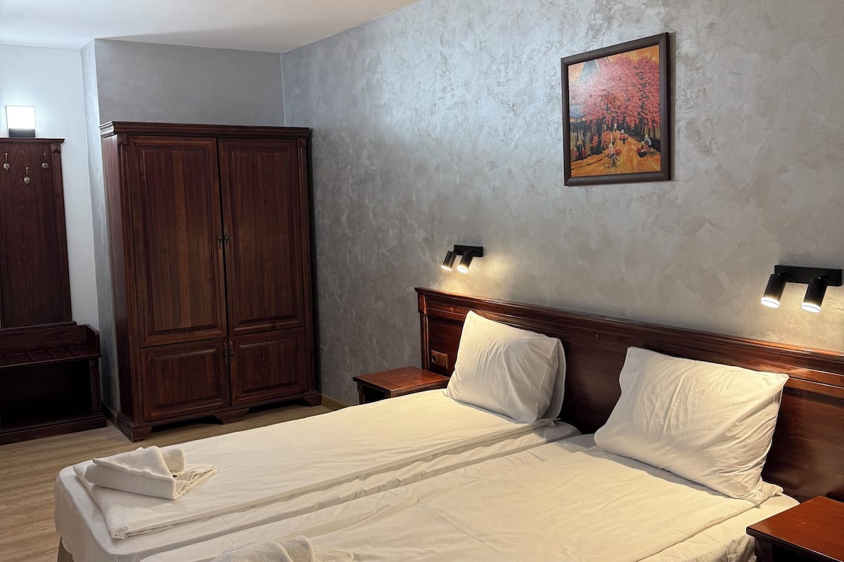 Camera Standard con 2 letti singoli | Minibar, una scrivania, postazione laptop, insonorizzazione