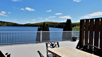 Superior Quadruple Room, 2 Queen Beds, Terrace, Lakeside | Terrace/patio