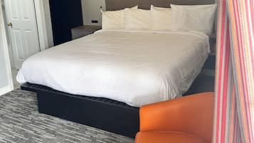 Premium bedding, desk, iron/ironing board (on request), cots/infant beds