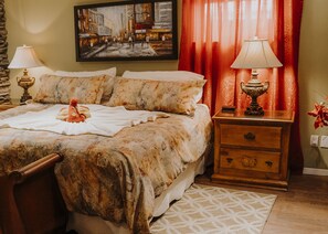 Chambre Confort, 1 très grand lit (La Marée basse) | View from room - Auberge Bruine Océane (Matane)