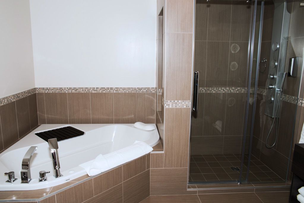 free toiletries, bathrobes, towels