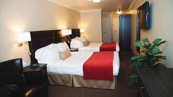 Standard Room, 2 Queen Beds (Renovated) | In-room safe, desk, soundproofing, iron/ironing board