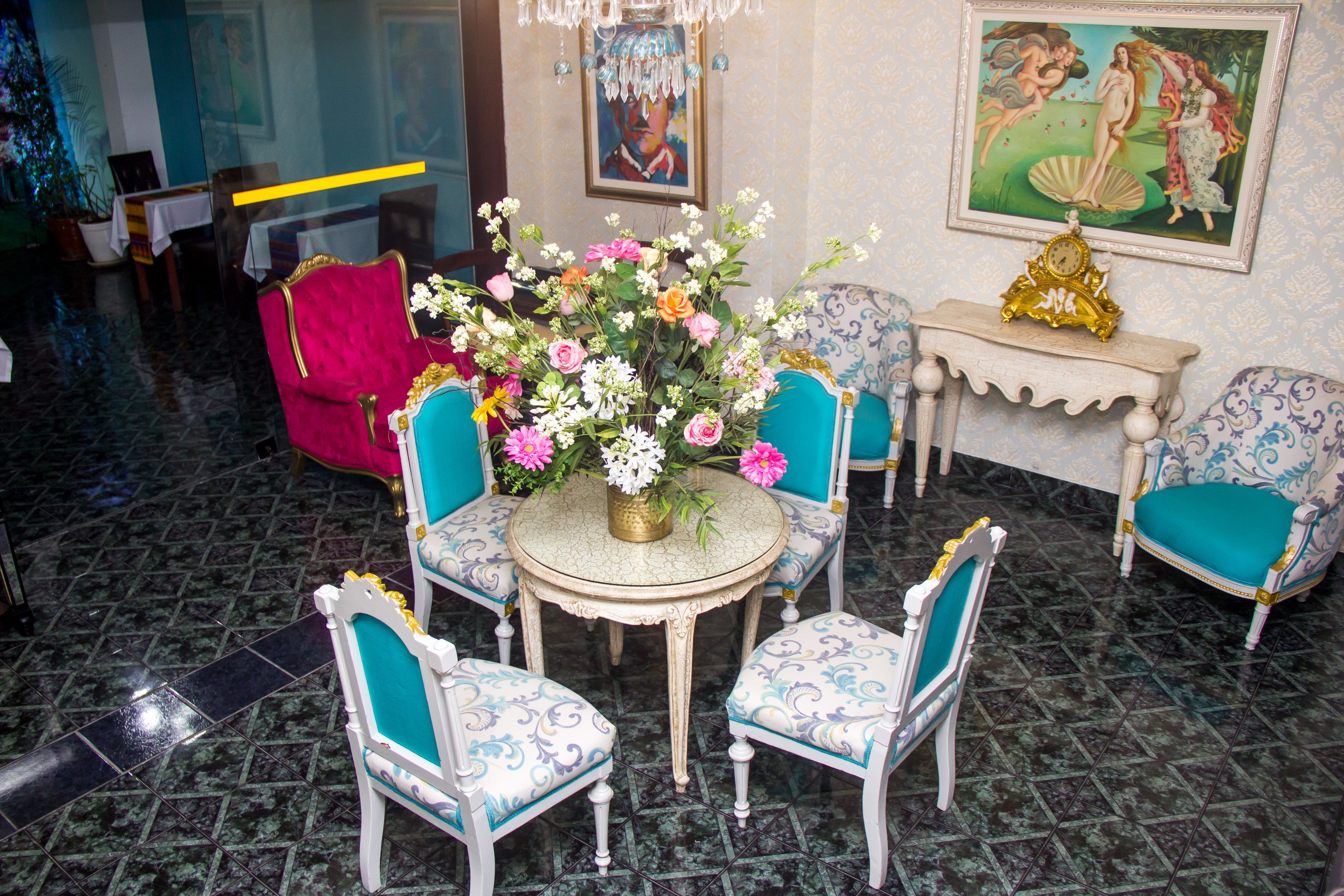 Zona de estar del vestíbulo