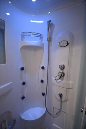 Shower, hair dryer