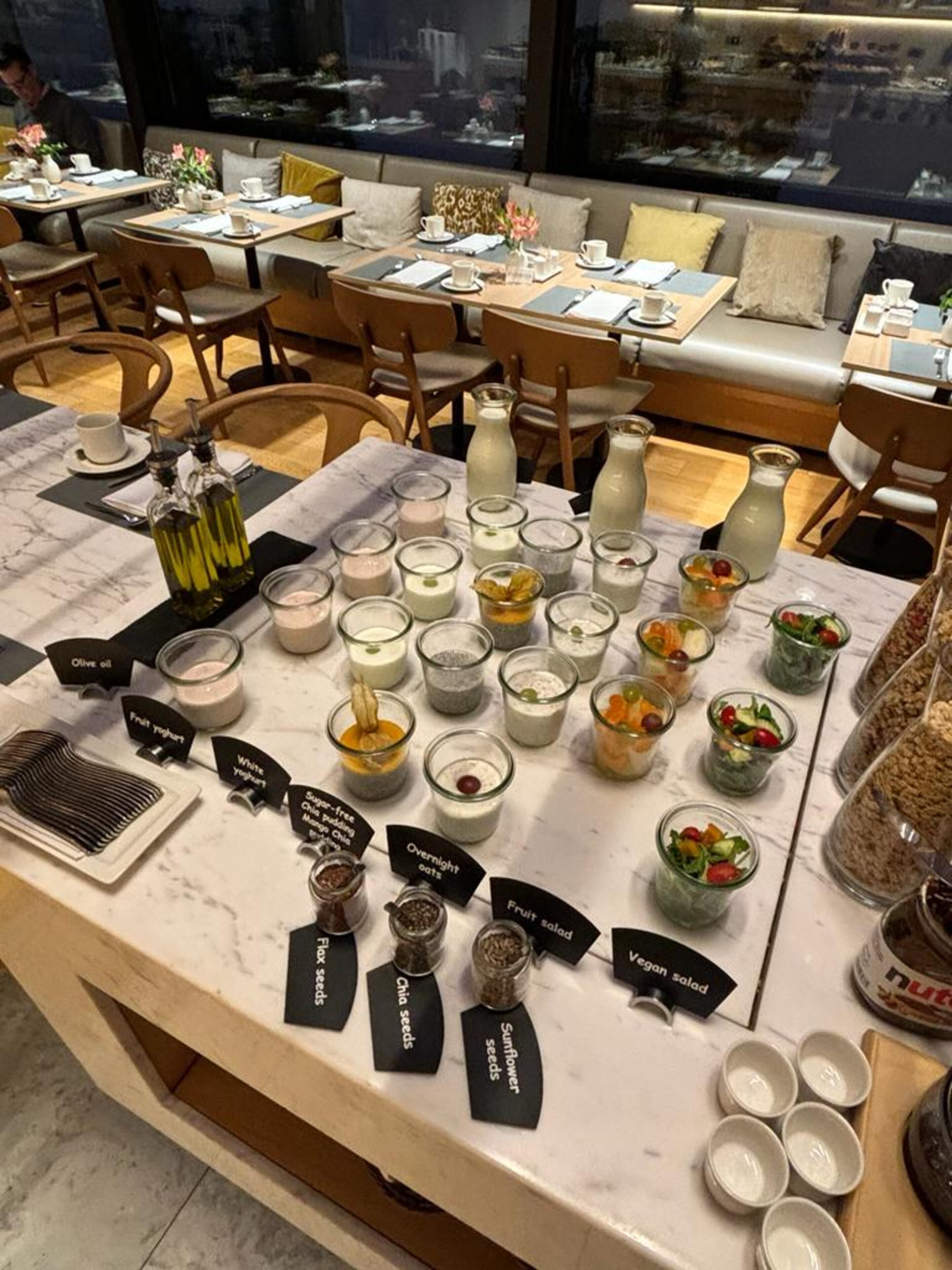 Daily buffet breakfast for a fee