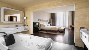 Egyptian cotton sheets, premium bedding, memory foam beds, in-room safe