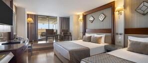Family Room, 1 Bedroom, Jetted Tub | Free minibar, in-room safe, desk, free WiFi - Side Star Resort - Ultra All Inclusive (Manavgat)