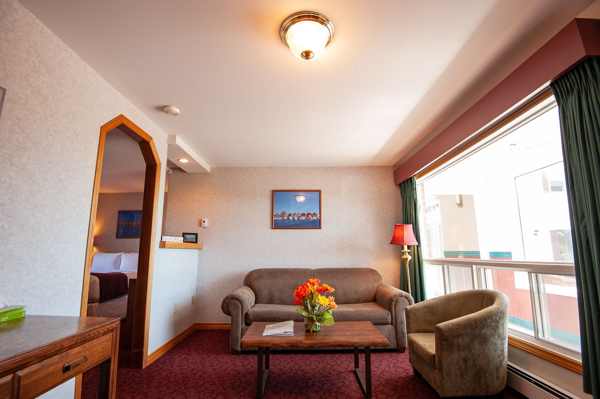 Suite, 1 King Bed, Jetted Tub | Desk, iron/ironing board, free WiFi, bed sheets