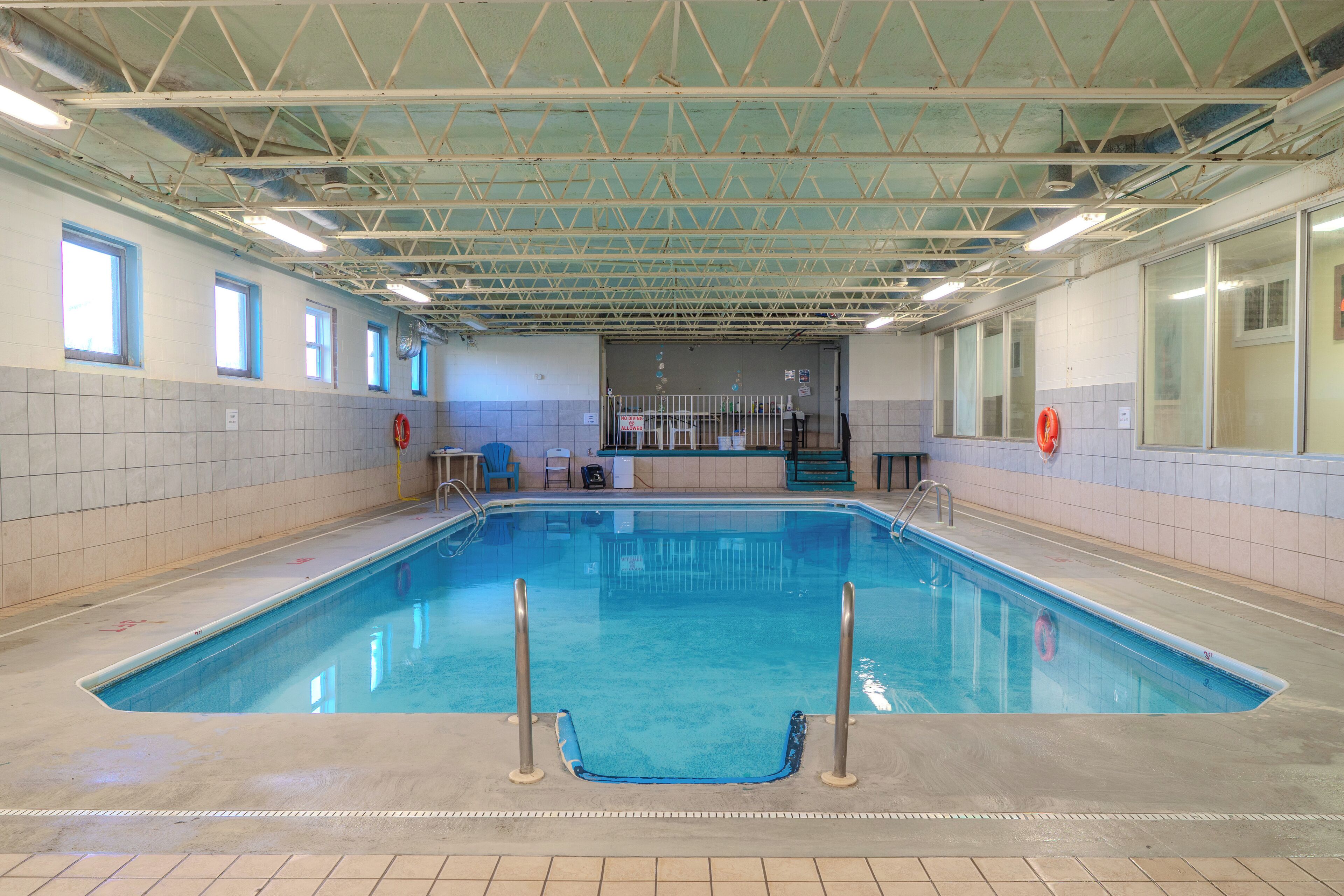 Una piscina techada