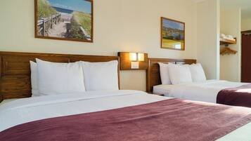 Classic Room, 2 Queen Beds | Laptop workspace, iron/ironing board, free WiFi, bed sheets