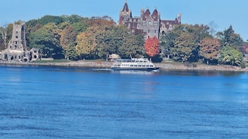 Two Queen Riverfront Castleview in Upper Harbor | Premium bedding, down comforters, pillowtop beds, blackout drapes