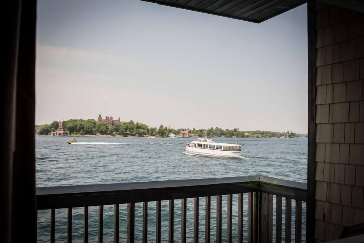 King Bed with a Private Balcony, Castle View, on the Main Channel, Corner View | View from room
