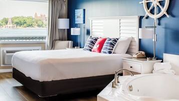 Premium bedding, down duvets, pillow-top beds, blackout curtains