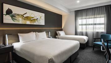 Standard Room, Multiple Beds | Premium bedding, in-room safe, desk, laptop workspace