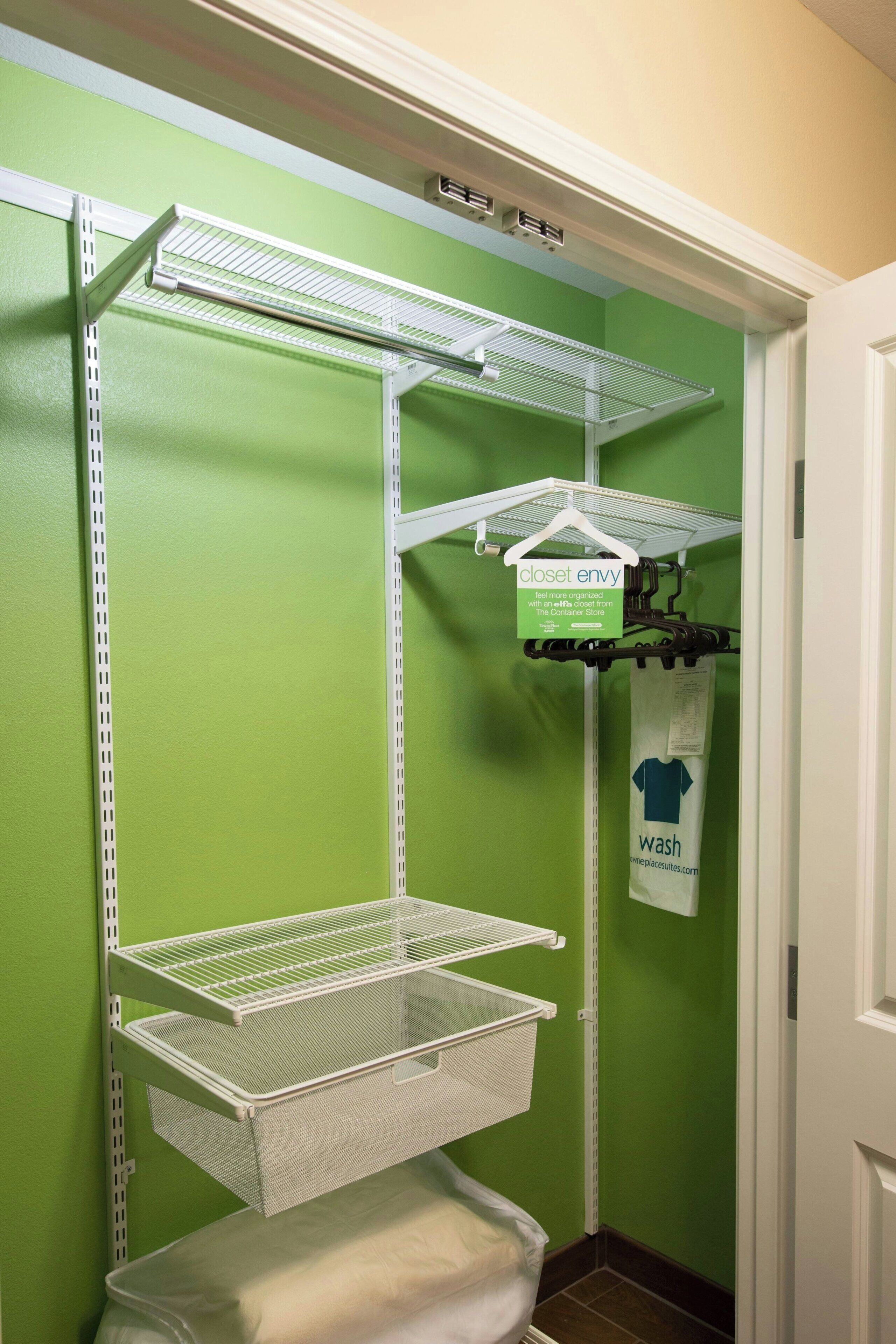 premium bedding, laptop workspace, blackout curtains, iron/ironing board