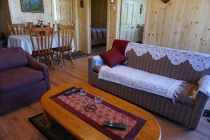 TV, DVD player - Meadowview Cottages (North Milton)