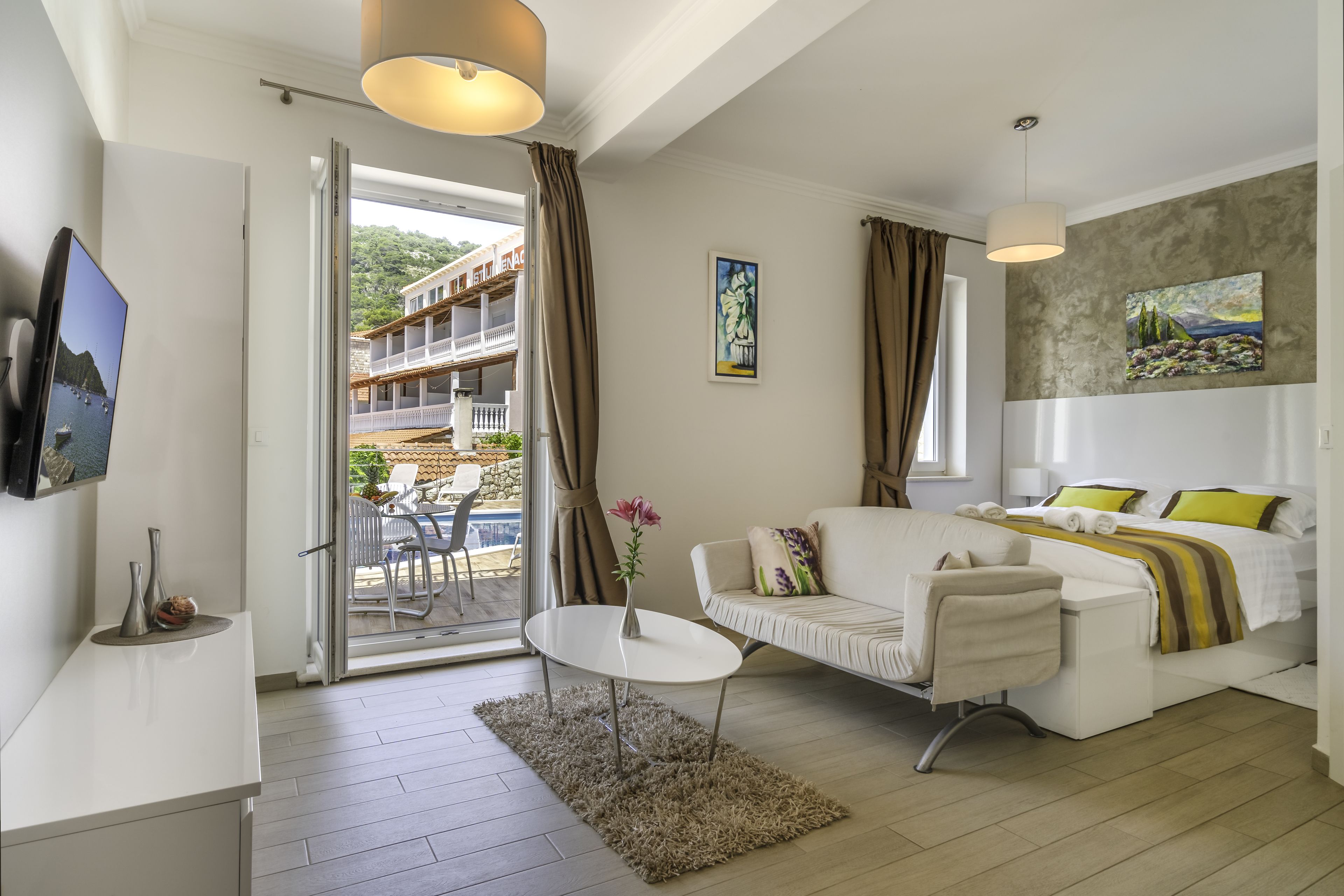 Superior Apartment, 1 Bedroom, Terrace, Sea View (on the 3rd floor) | Coffres-forts dans les chambres, bureau, Wi-Fi gratuit