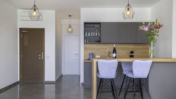 Comfort Apartment, 1 Bedroom, Balcony, Sea View (on the 3rd floor) | In-room safe, desk, free WiFi