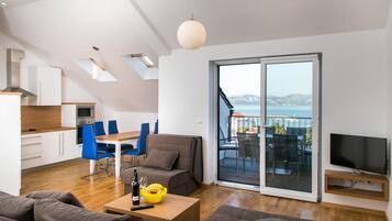 Apartment, 3 Bedrooms, Balcony, Sea View | View from room