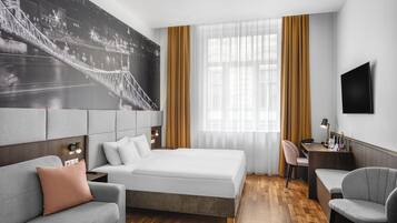 Superior Double Room, 1 Double Bed with Sofa bed | In-room safe, desk, laptop workspace, blackout drapes