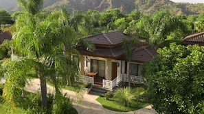Guests can enjoy a peaceful stay amidst lush greenery and serene surroundings.