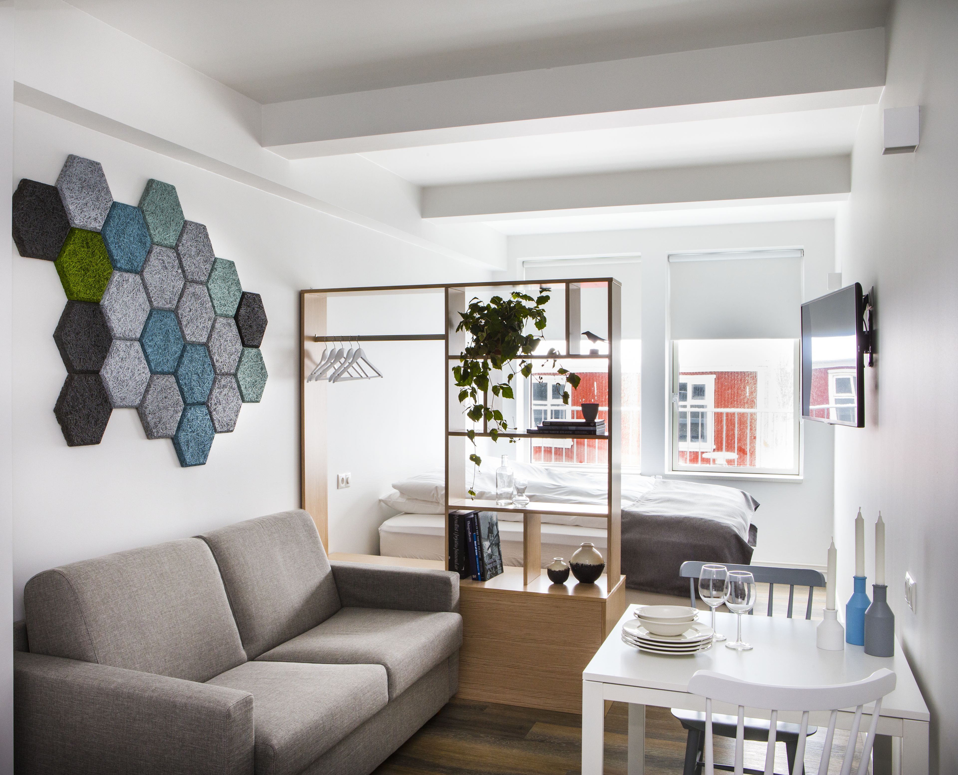 Family Studio | Blackout drapes, soundproofing, free WiFi, bed sheets