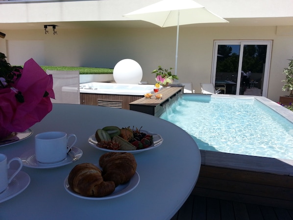 Luxury Room, 1 Double Bed, Hot Tub | Terrace/patio - Palace Hotel La Conchiglia D'Oro (Vicenza)