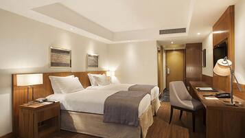 Minibar, in-room safe, desk, laptop workspace