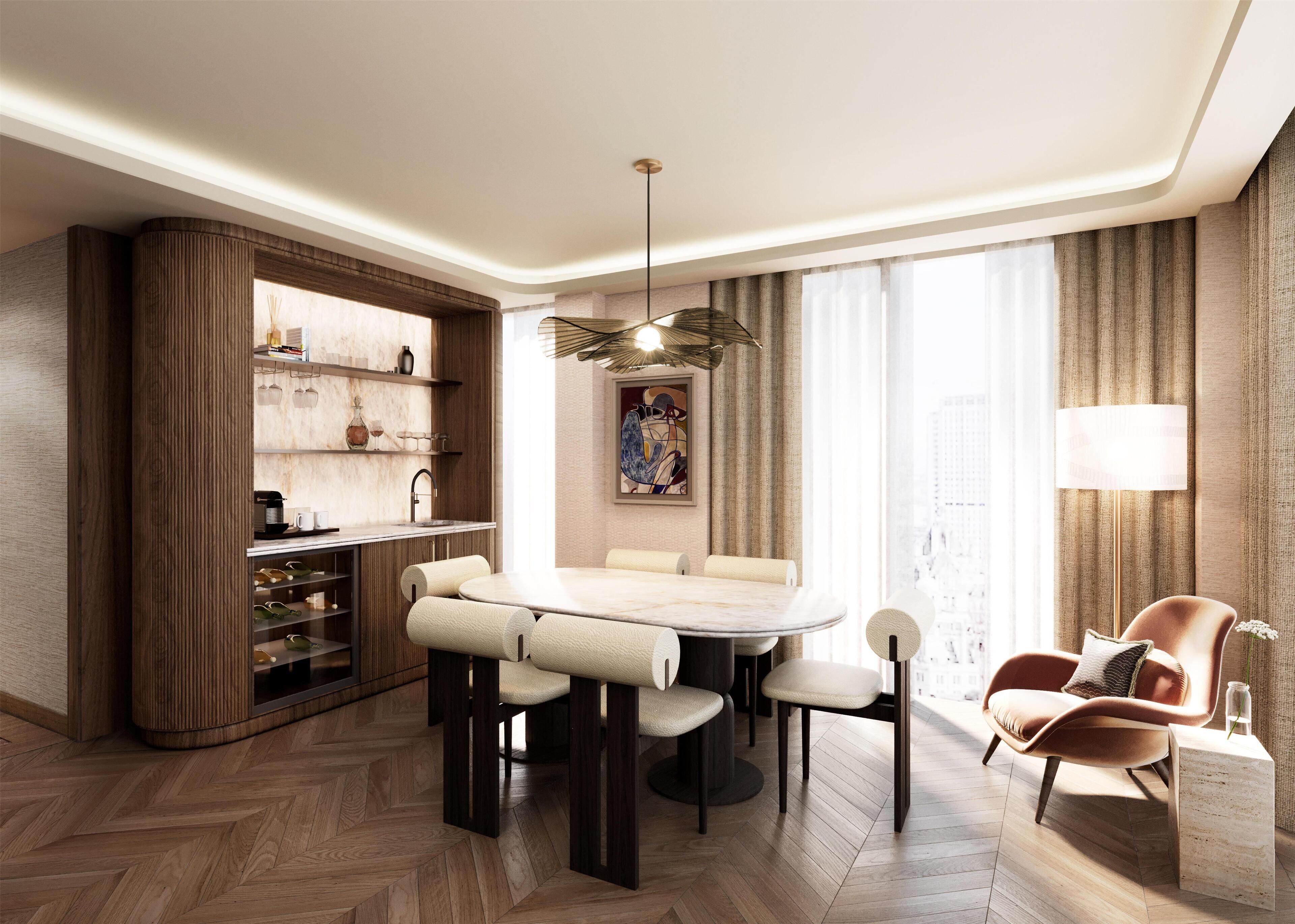 Room, 1 King Bed, City View | Living area