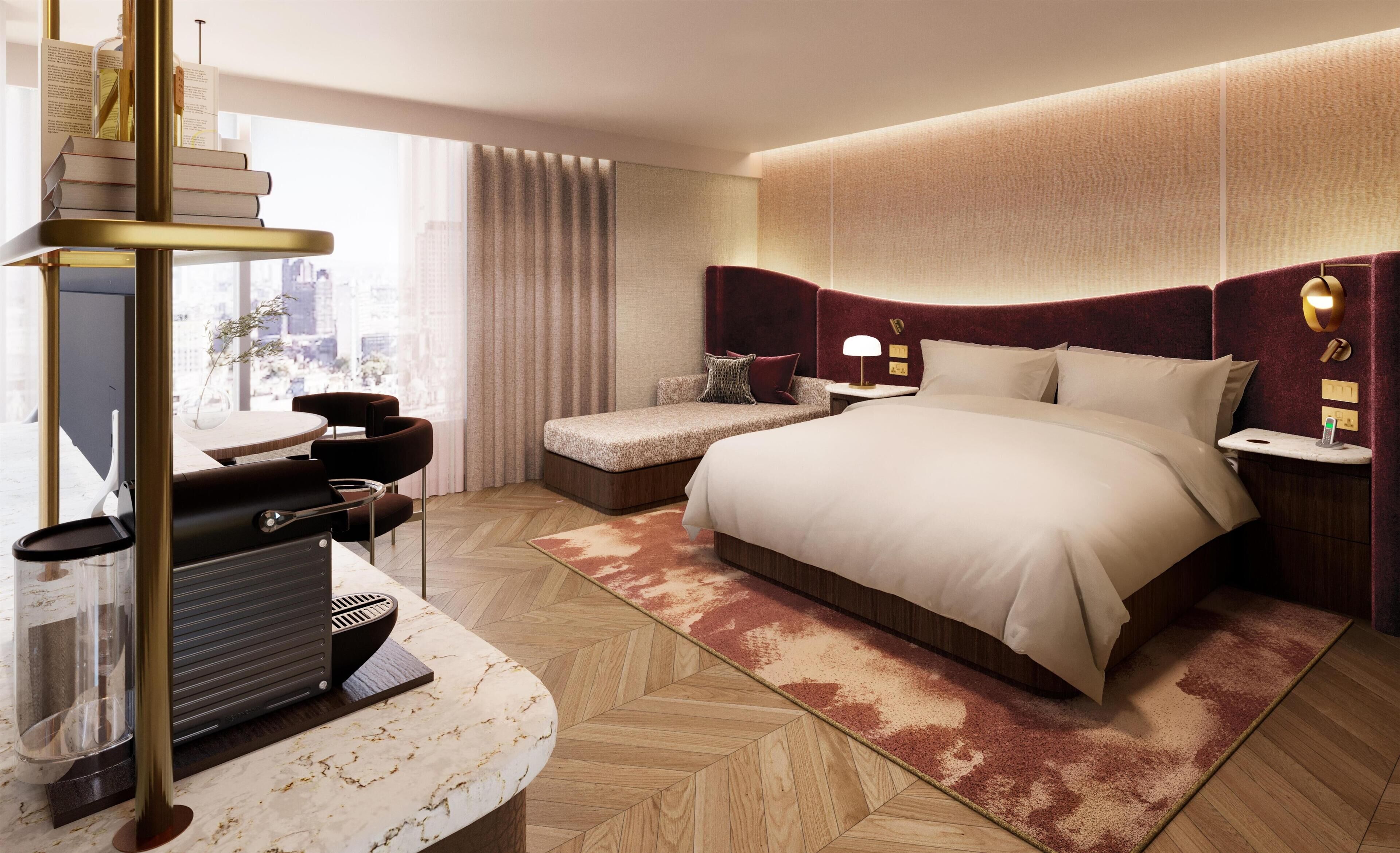 Junior Suite, 1 King Bed | Premium bedding, in-room safe, desk, laptop workspace