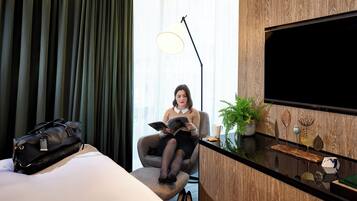 Design-sviitti, 1 suuri parisänky (Vegan) | Näkymä huoneesta