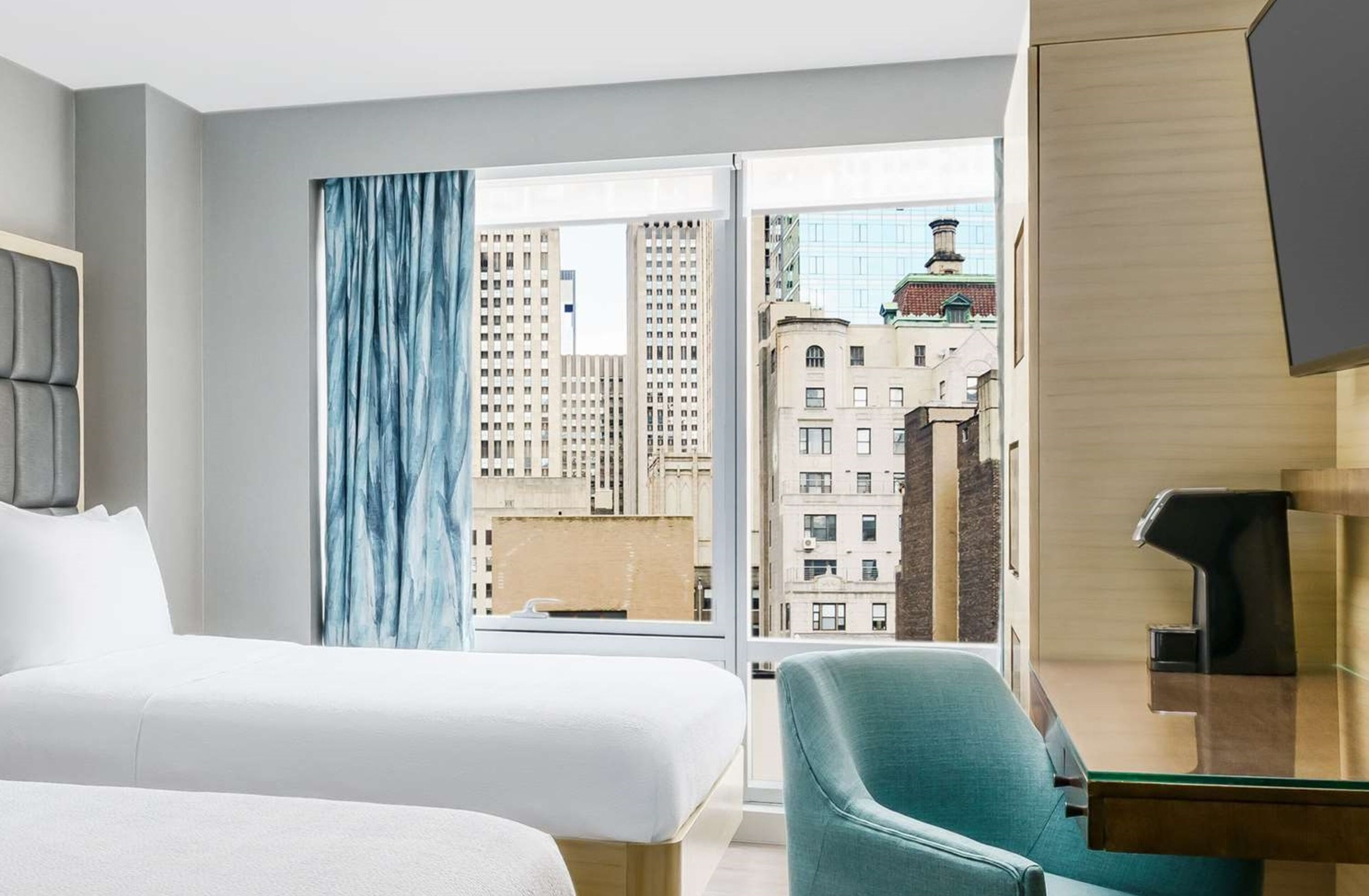 City Room, 2 Double Beds, City View | View from room