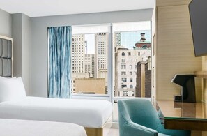 시티룸, 더블침대 2개, 시내 전망 | 객실에서 보이는 전망