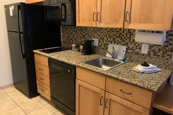 Suite, 2 Queen-Betten | Eigene Kochnische | Kühlschrank, Mikrowelle, Herdplatte, Geschirrspüler