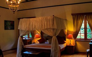 1 quarto, roupas de cama premium, cofres nos quartos