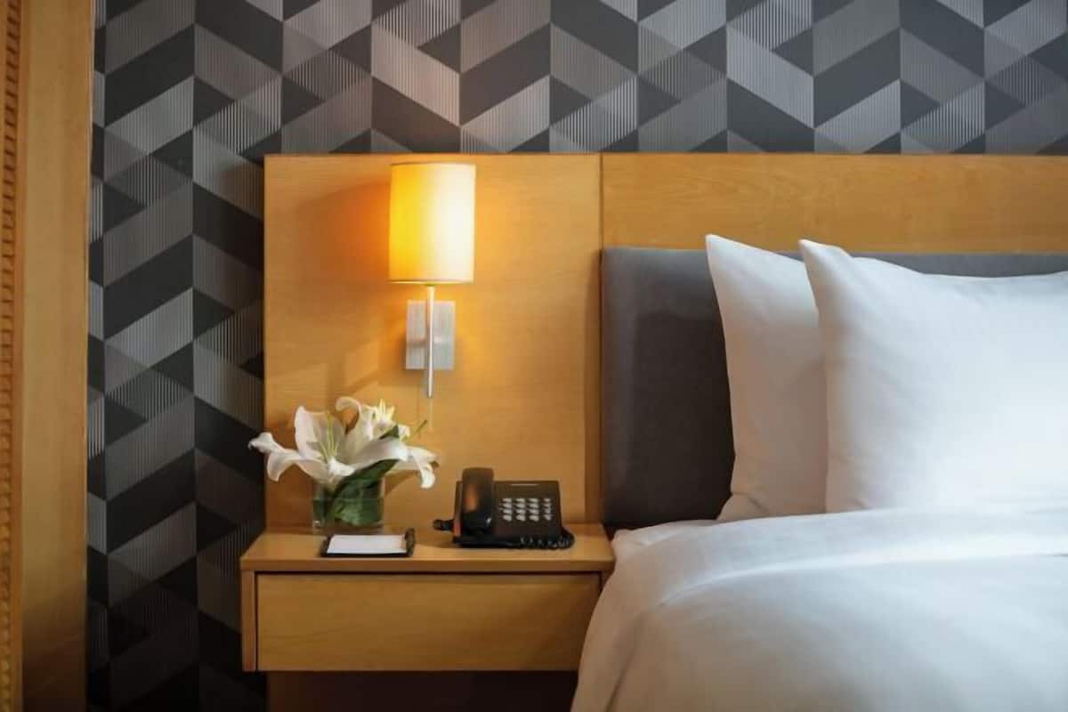 Minibar, coffres-forts dans les chambres, bureau, rideaux occultants