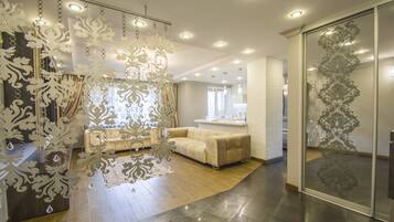 Leilighet – deluxe | Individuelt dekorert, individuelt innredet og strykejern/-brett