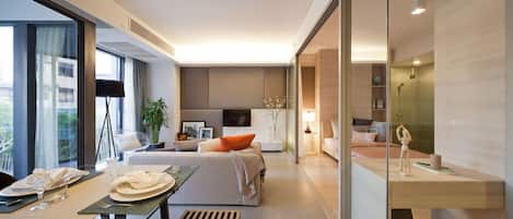 Two Bedroom Residence | Living room | LCD TV