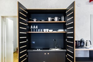 Superior Apartment, 1 Bedroom (Cunzulu) | Private kitchenette | Coffee/tea maker, electric kettle - Scicli Albergo Diffuso (Scicli)