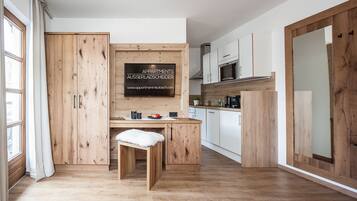 Apartment, 1 Bedroom, Balcony, Mountain View (Christina) | Living area | Flat-screen TV