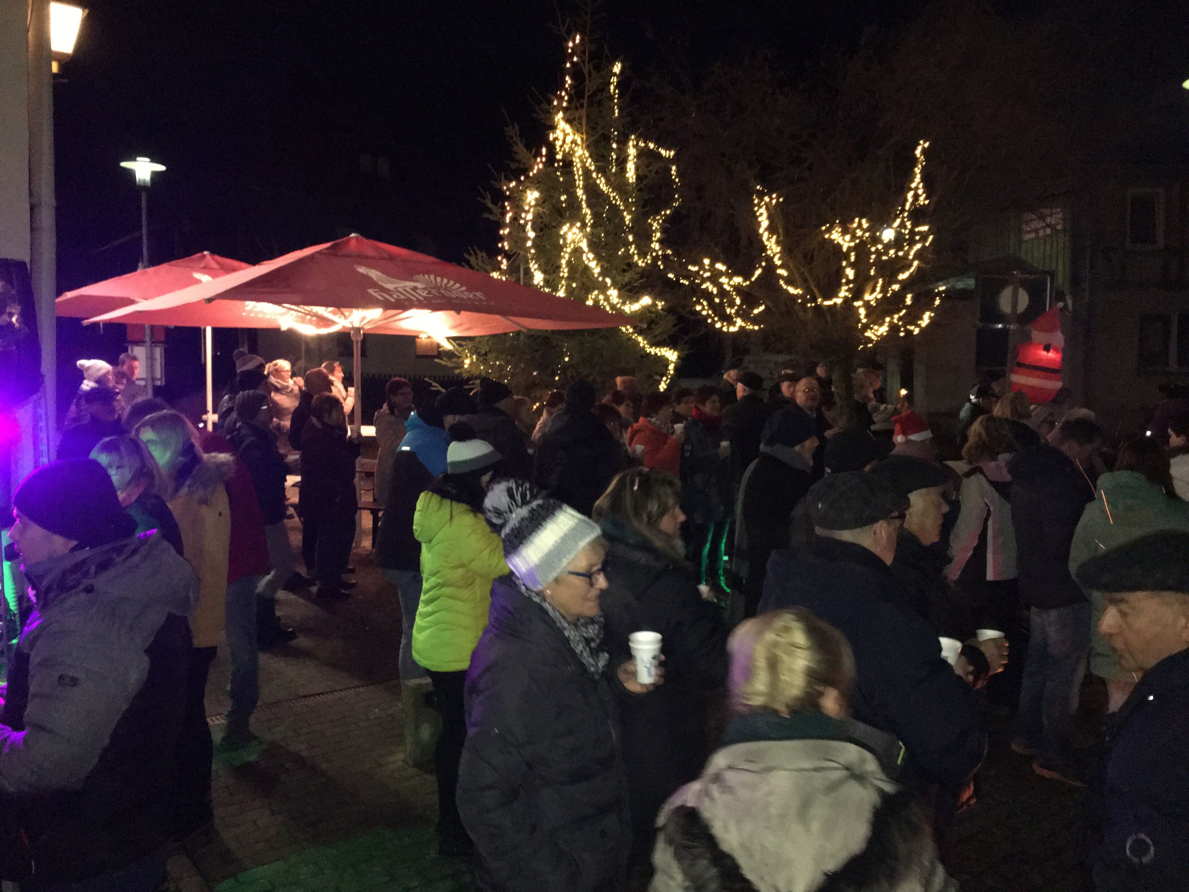 outdoor banquet area