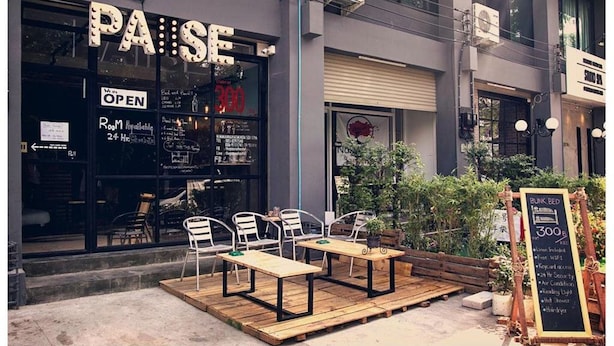 Property grounds - The Pause Hostel (Chiang Mai)
