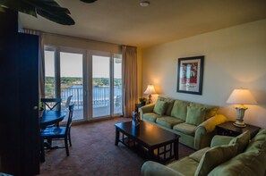 Condo, 3 Bedrooms, Lake View | Living room | Flat-screen TV - Laketown Wharf by Royal American Beach Getaways (Panama City Beach)