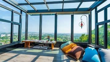 Individually decorated, individually furnished, desk, blackout drapes