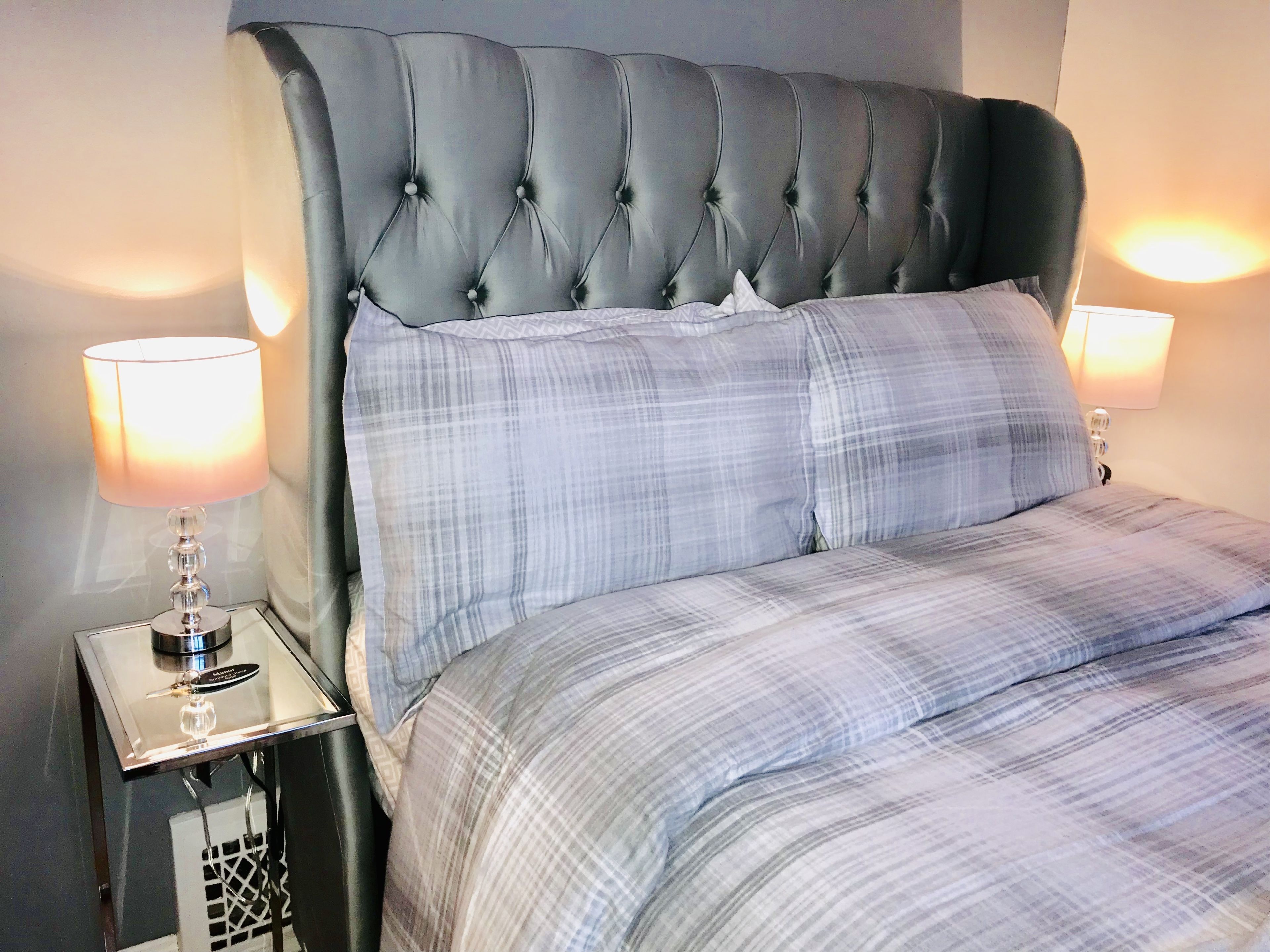 Premium bedding, individually decorated, individually furnished, desk