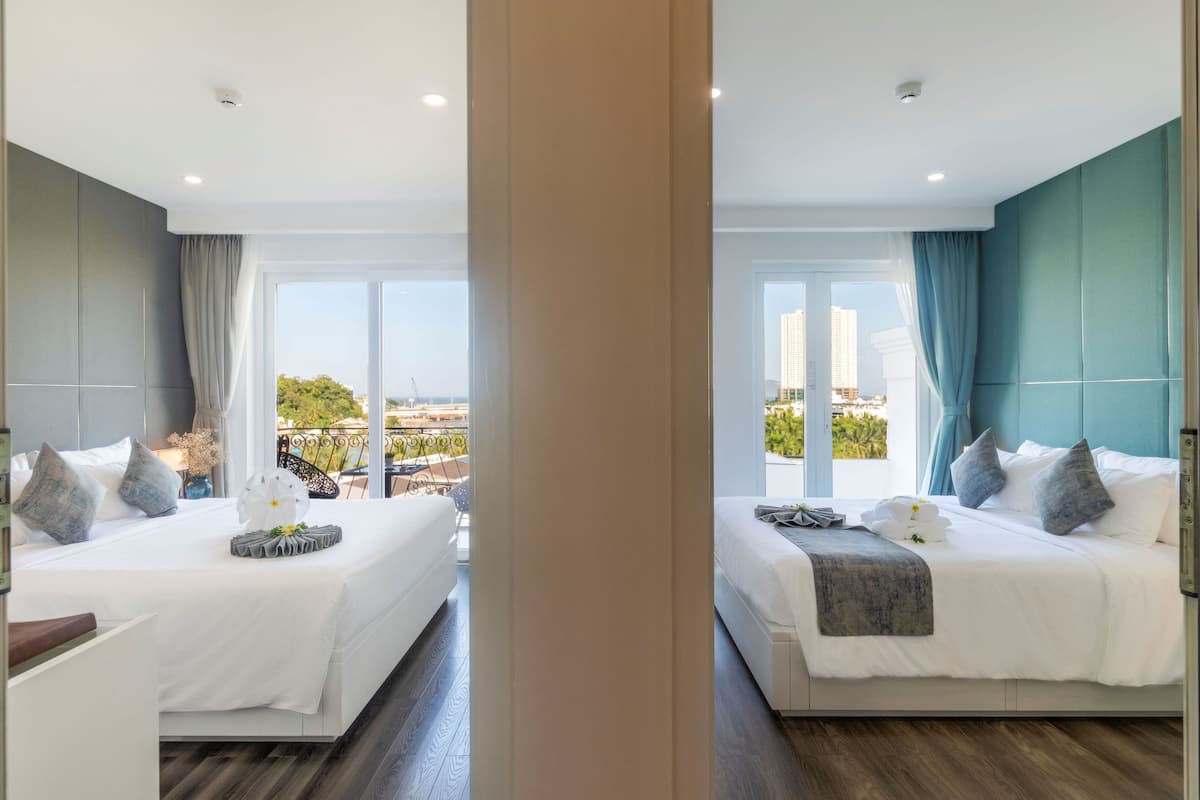 2 habitaciones, minibar y caja de seguridad en la habitación