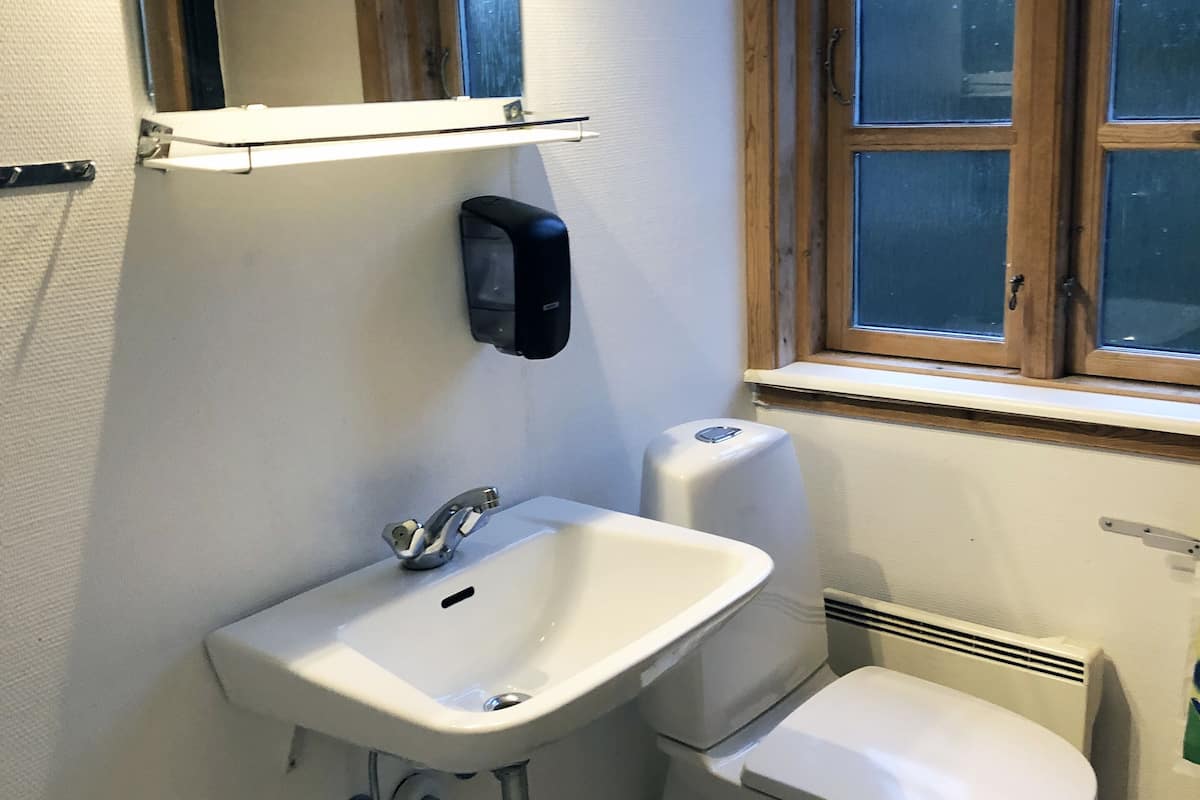 shower, towels, soap, shampoo